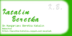 katalin beretka business card